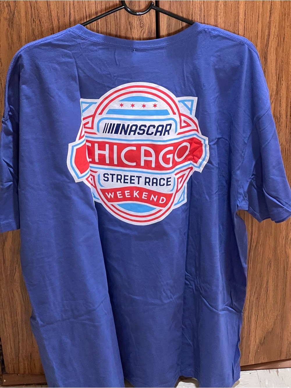 Nascar Blue Chicago Street Race Weekend Graphic Tee